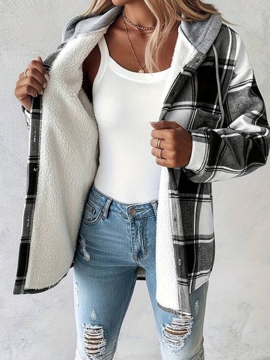 Jackets & Blazers - Women plaid jacket